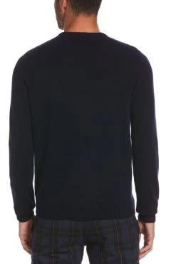 Original Penguin Blue Lambswool Sweater -Fashion Men Shop C04256s2