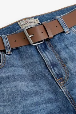 Next Bootcut Belted Jeans -Fashion Men Shop C06269s5