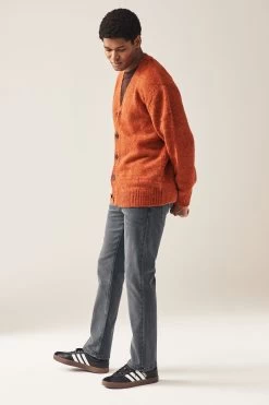 Next Dark Grey Soft Touch Stretch Bootcut Jeans -Fashion Men Shop C07448s4