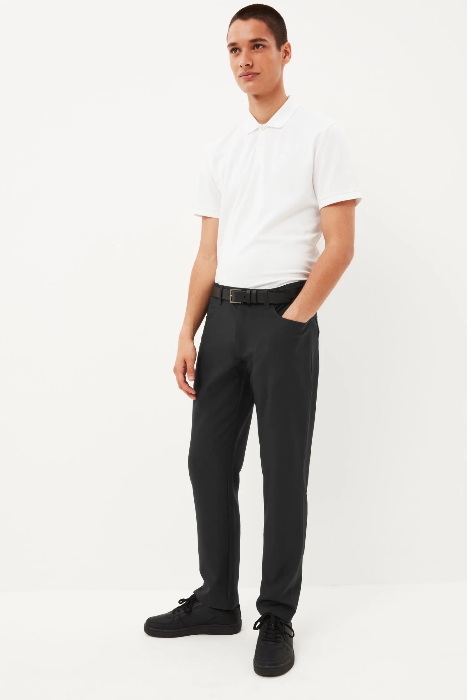 Next Machine Washable Plain Front Formal Trousers 4 Next Machine Washable Plain Front Formal Trousers - Image 2