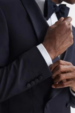 Reiss Expose Double Breasted Satin Shawl Blazer -Fashion Men Shop C14315s4