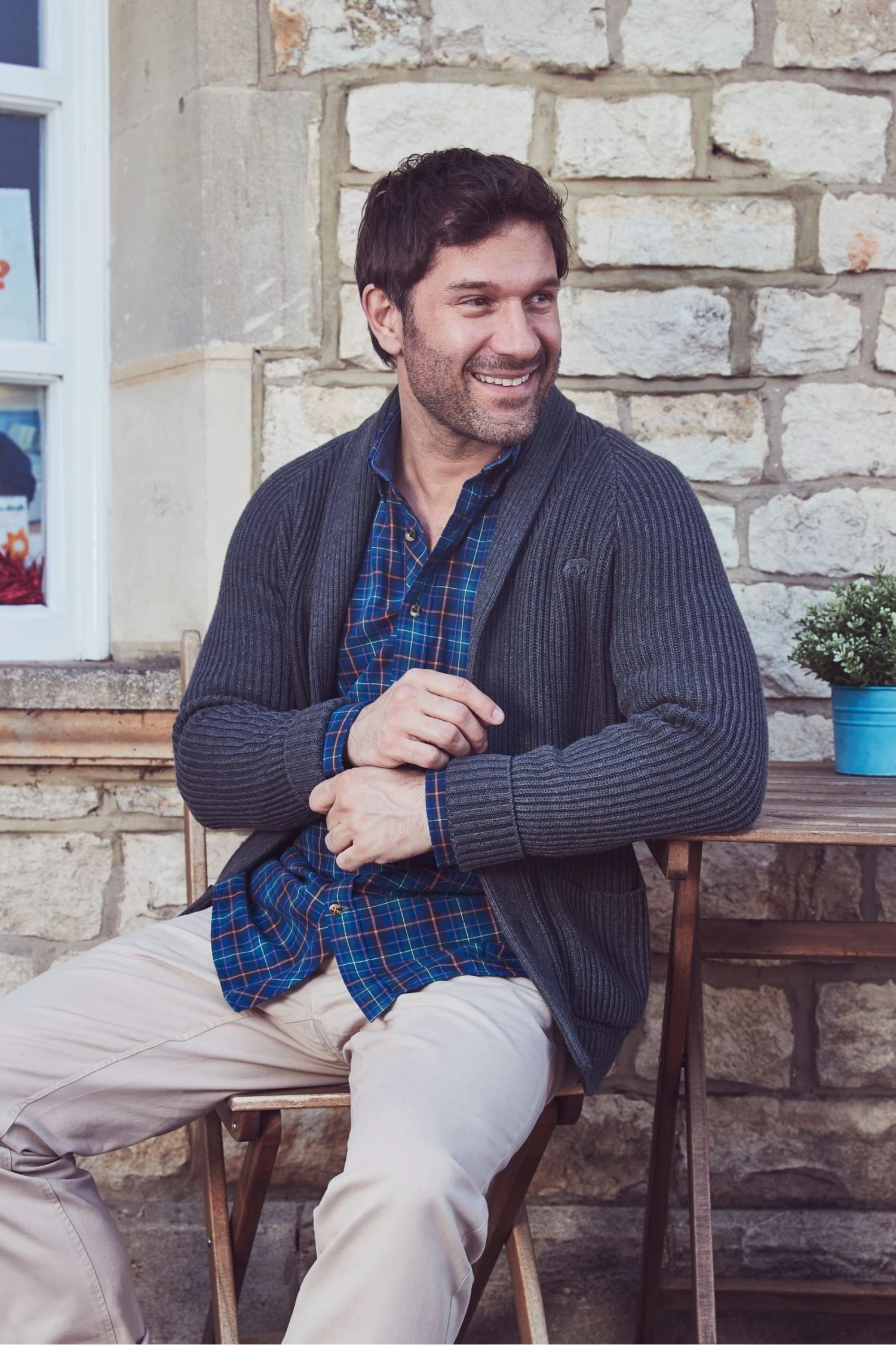 Raging Bull Grey Shawl Neck Cardigan 3 Raging Bull Grey Shawl Neck Cardigan