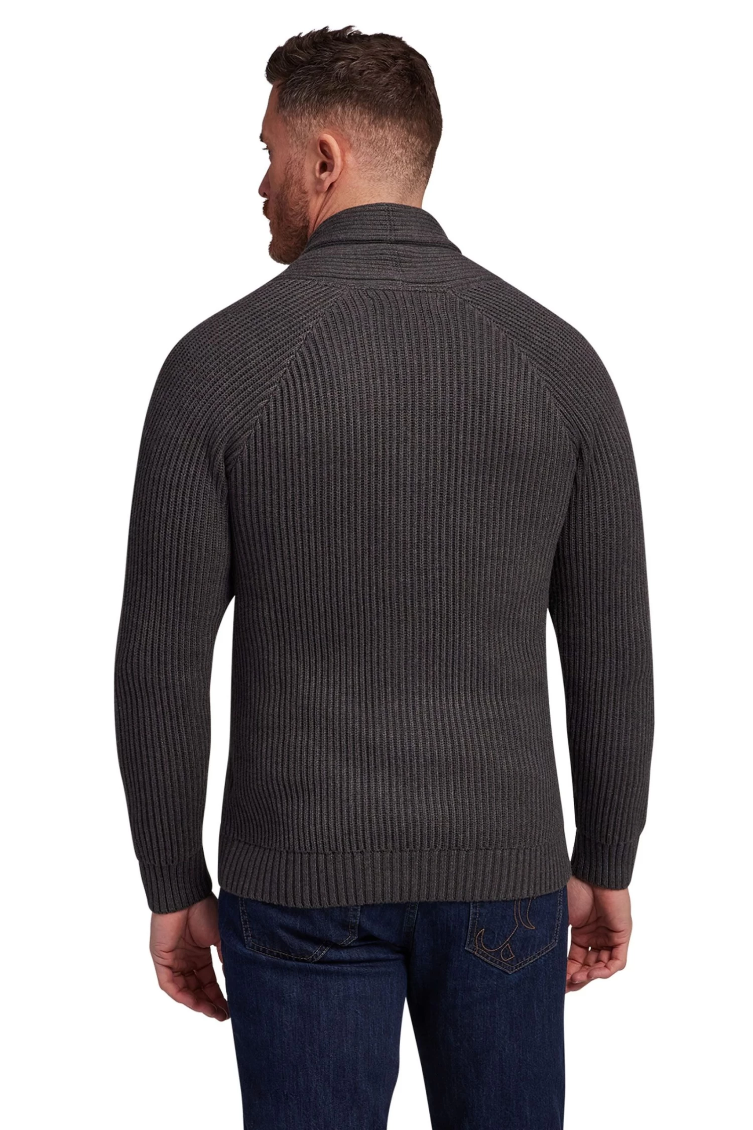 Raging Bull Grey Shawl Neck Cardigan 8 Raging Bull Grey Shawl Neck Cardigan - Image 6