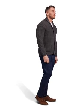 Raging Bull Grey Shawl Neck Cardigan 18 Raging Bull Grey Shawl Neck Cardigan -Fashion Men Shop C15300s7