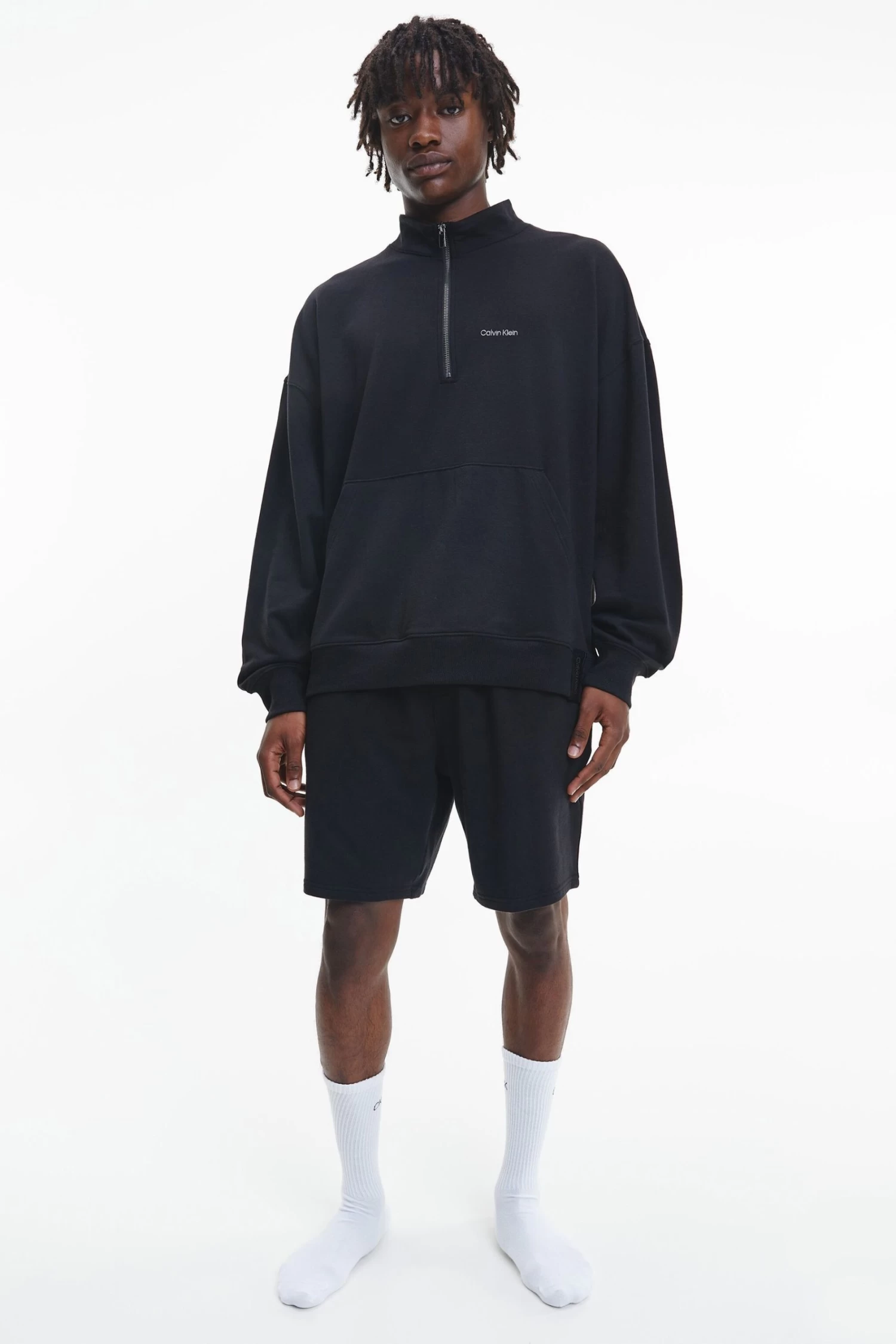 Calvin Klein Black Logo Lounge Quarter Zip Jumper 3 Calvin Klein Black Logo Lounge Quarter Zip Jumper