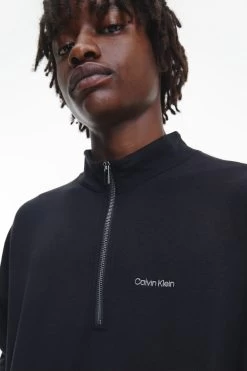 Calvin Klein Black Logo Lounge Quarter Zip Jumper 10 Calvin Klein Black Logo Lounge Quarter Zip Jumper -Fashion Men Shop C27160s4