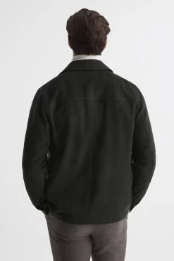 Reiss Connaught Cashmere Flannel Overshirt -Fashion Men Shop C28252s5