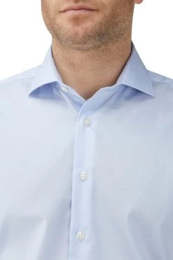 Skopes Tailored Fit Blue Dobby Formal Shirt -Fashion Men Shop C28692s3