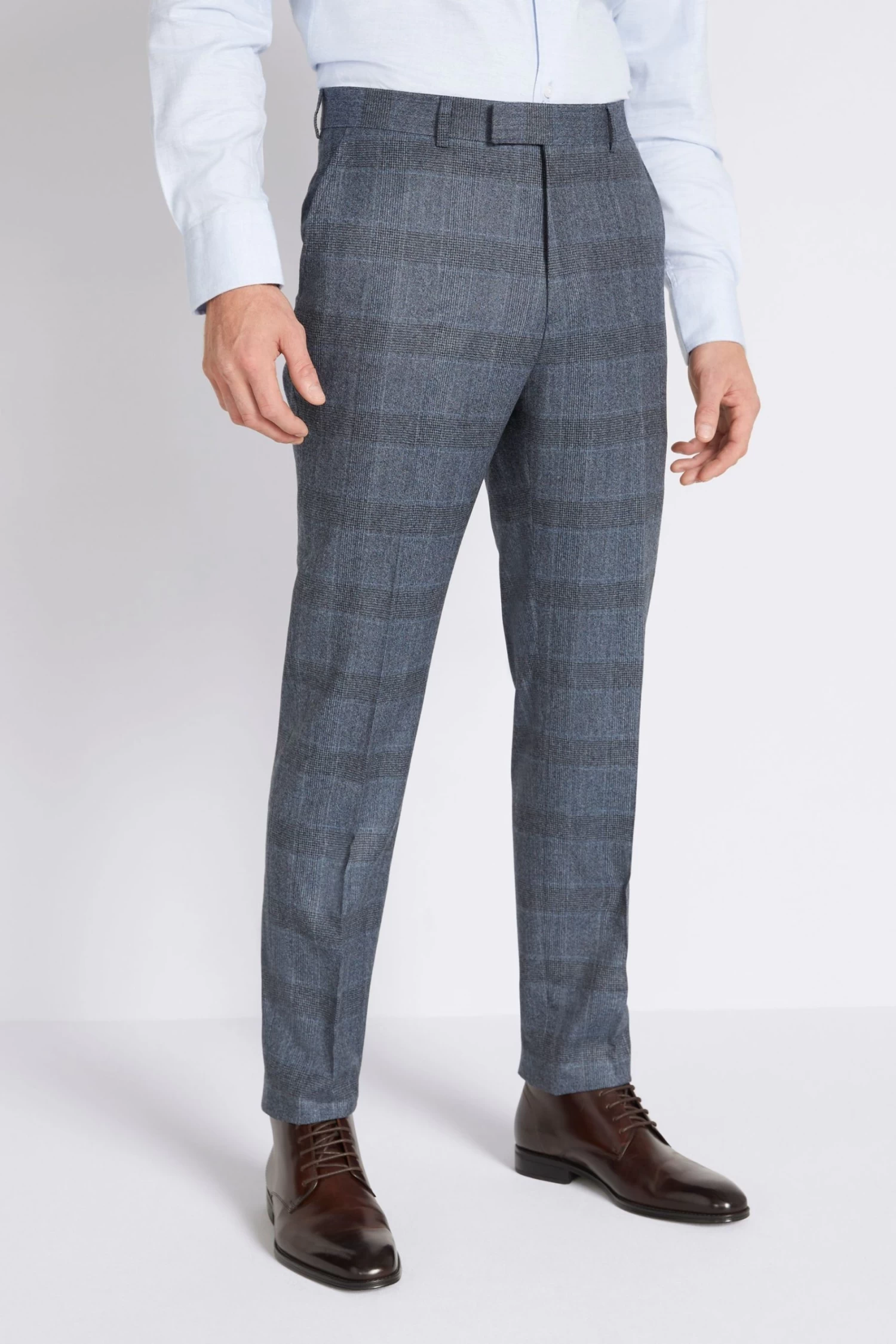 MOSS Slim Fit Teal Blue Dress Suit: Trousers 3 MOSS Slim Fit Teal Blue Dress Suit: Trousers