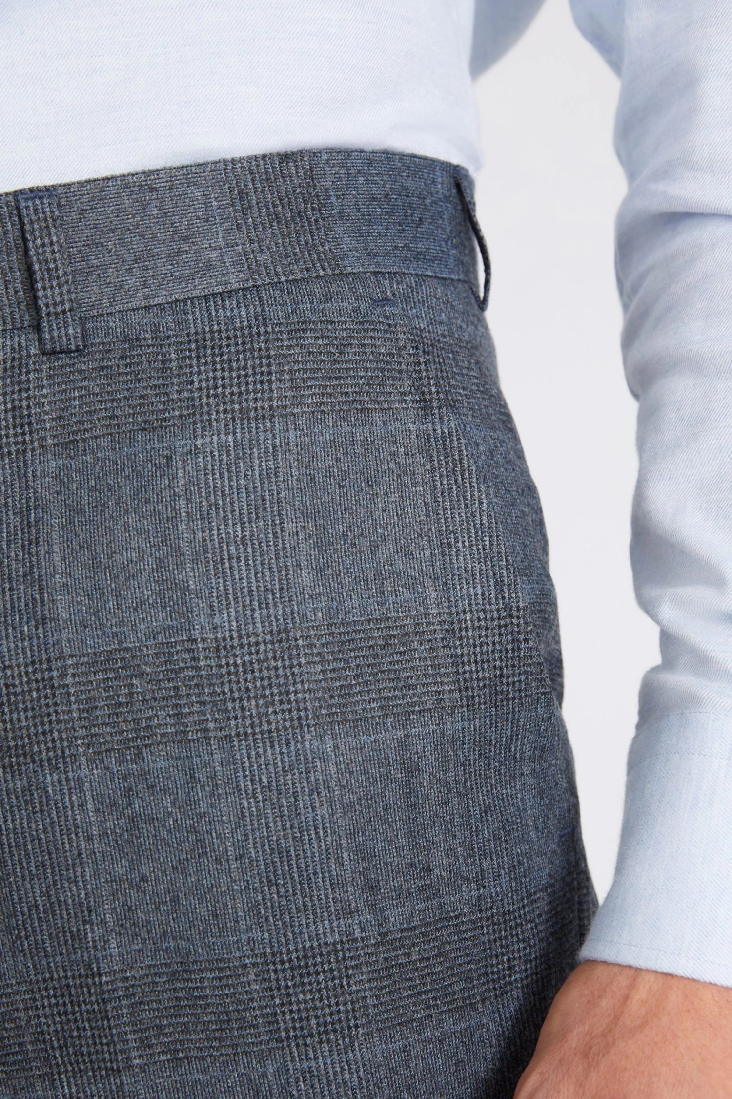 MOSS Slim Fit Teal Blue Dress Suit: Trousers 5 MOSS Slim Fit Teal Blue Dress Suit: Trousers - Image 3