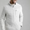 Weird Fish Cream Transom Full Zip Eco Macaroni Fleece -Fashion Men Shop C33168s