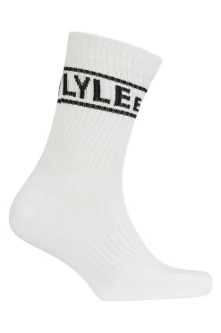 Lyle & Scott Jock White Premium Sports Socks 3 Pack -Fashion Men Shop C33195s2