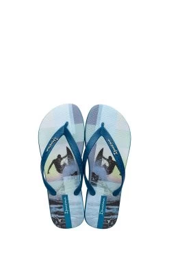 Ipanema Blue Printed Flip Flops