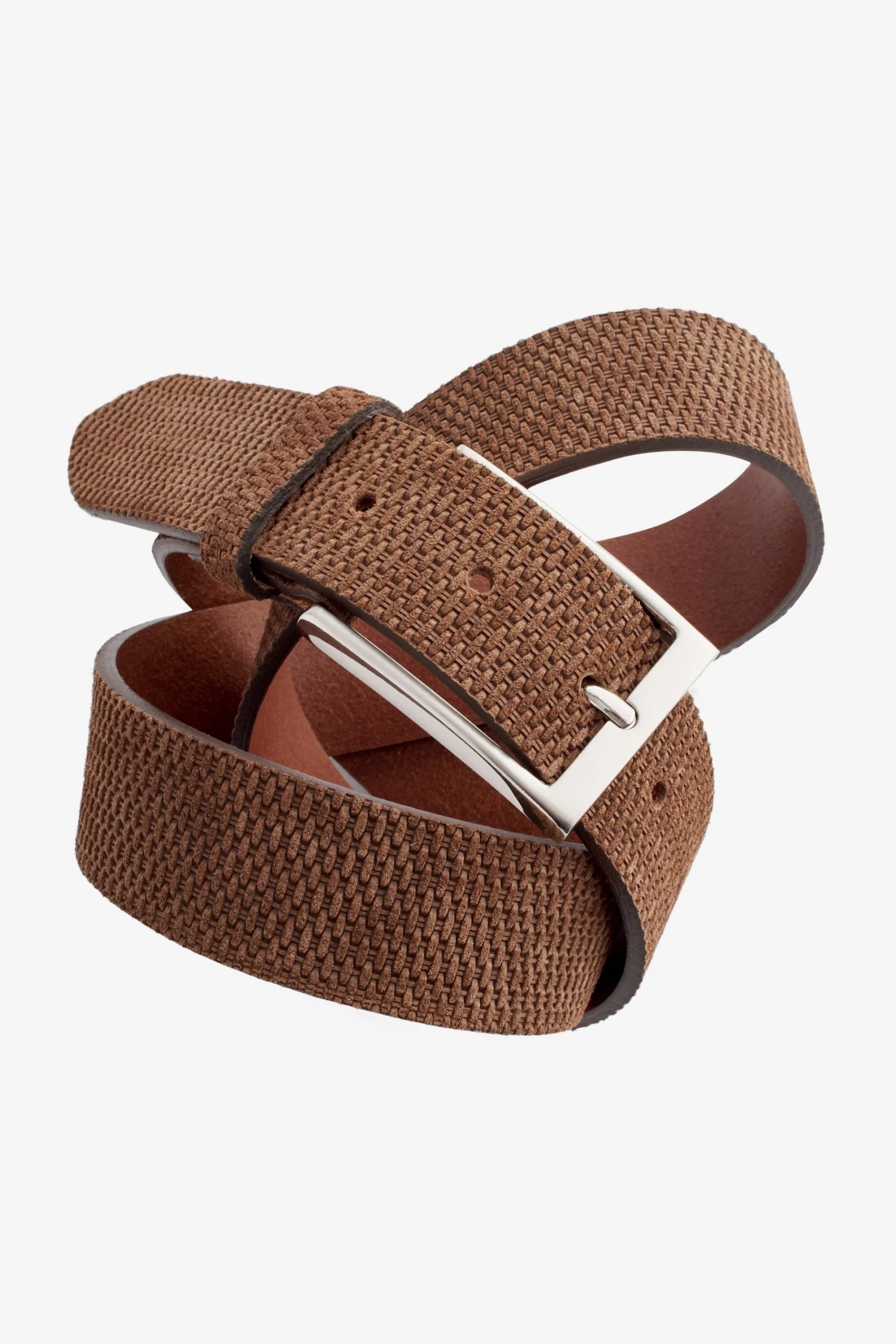 Next Tan Brown Textured Suede Belt 5 Next Tan Brown Textured Suede Belt - Image 3