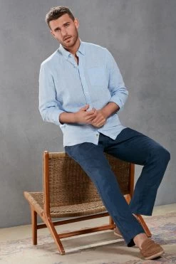 Next Signature Baird McNutt Irish 100% Linen Trimmed Shirt -Fashion Men Shop C37 442s3