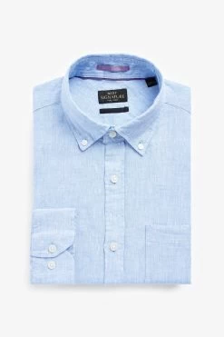 Next Signature Baird McNutt Irish 100% Linen Trimmed Shirt -Fashion Men Shop C37 442s9