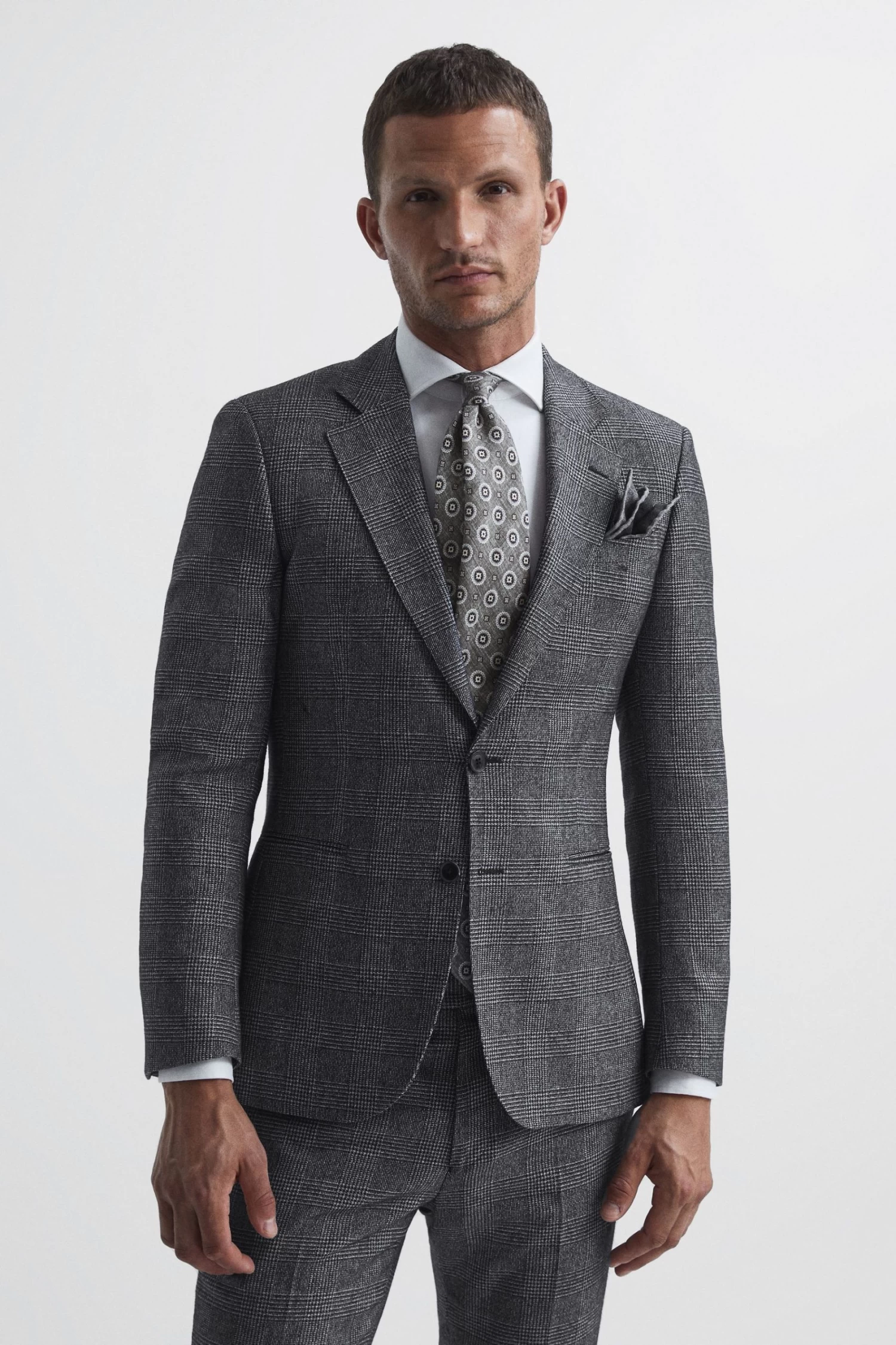 Reiss Babbington Single Breasted Check Blazer 3 Reiss Babbington Single Breasted Check Blazer