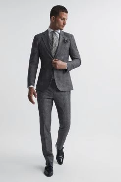 Reiss Babbington Single Breasted Check Blazer 14 Reiss Babbington Single Breasted Check Blazer -Fashion Men Shop C38 280s3