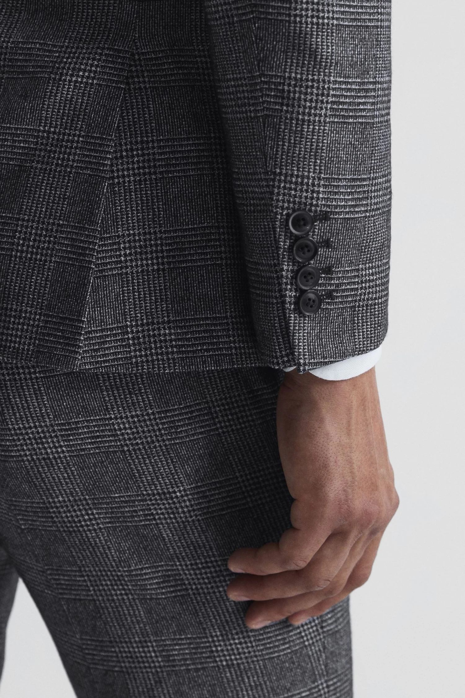 Reiss Babbington Single Breasted Check Blazer 8 Reiss Babbington Single Breasted Check Blazer - Image 6