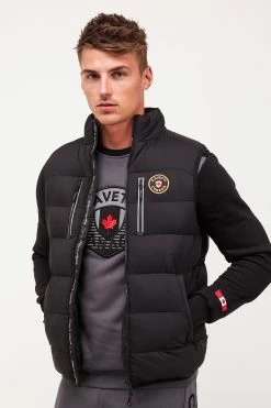 Zavetti Canada Atlin Black Gilet -Fashion Men Shop C39546s4