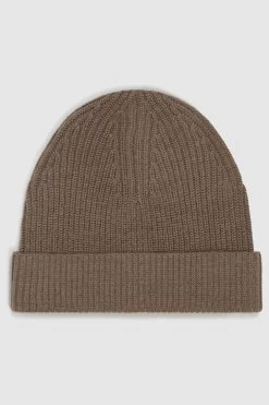 Reiss Raff Wool Blend Beanie Hat
