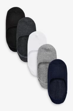 Next Cushioned Sole Invisible Trainer Socks 5 Pack