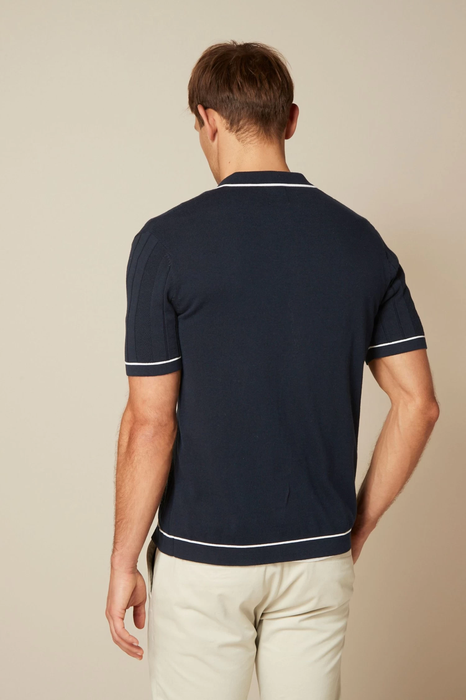 Next Button-Through Polo Shirt 5 Next Button-Through Polo Shirt - Image 3