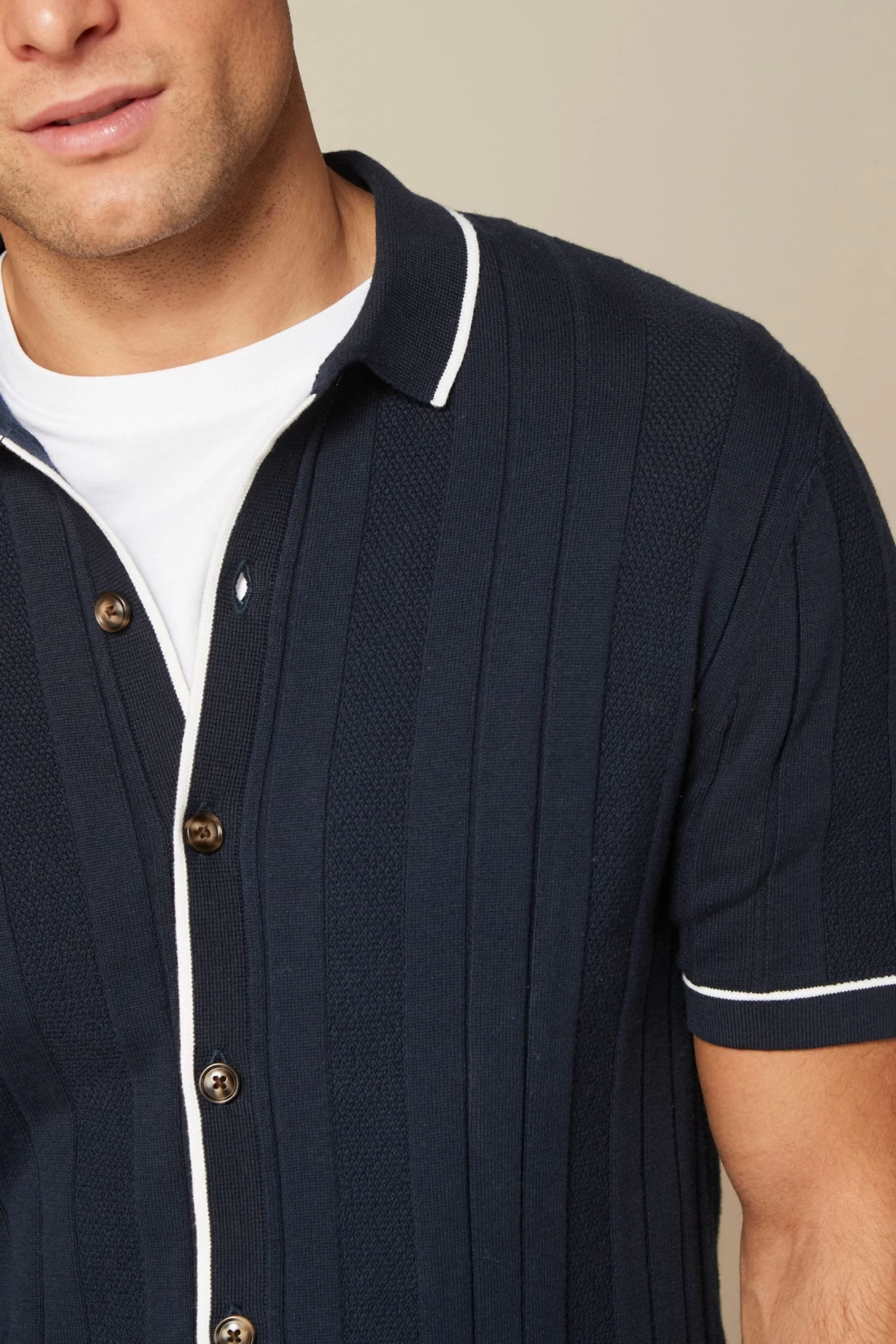 Next Button-Through Polo Shirt 7 Next Button-Through Polo Shirt - Image 5