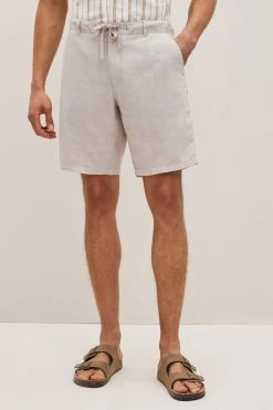 Next Drawstring Linen Blend Shorts