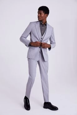 MOSS Grey Tailored Fit Suit: Jacket -Fashion Men Shop C50 373s5