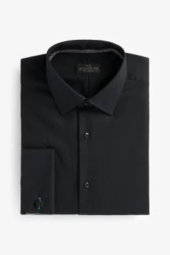 Next Signature Textured Shirt With Trim Detail -Fashion Men Shop C54 359s4