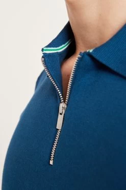 Next Knitted Zip Polo Shirt -Fashion Men Shop C55 584s4