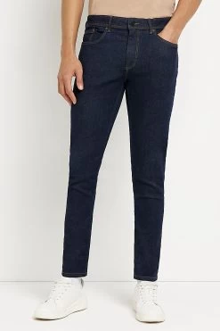 River Island Dark Blue Skinny Jeans