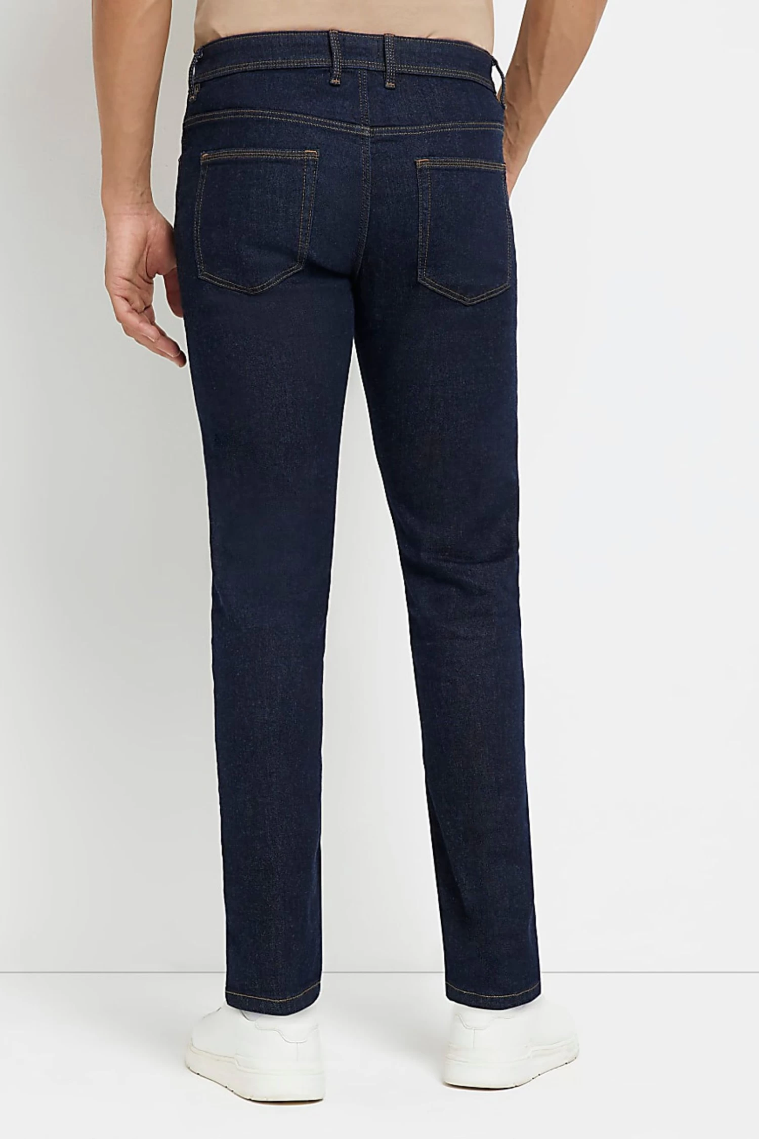 River Island Dark Blue Skinny Jeans 4 River Island Dark Blue Skinny Jeans - Image 2