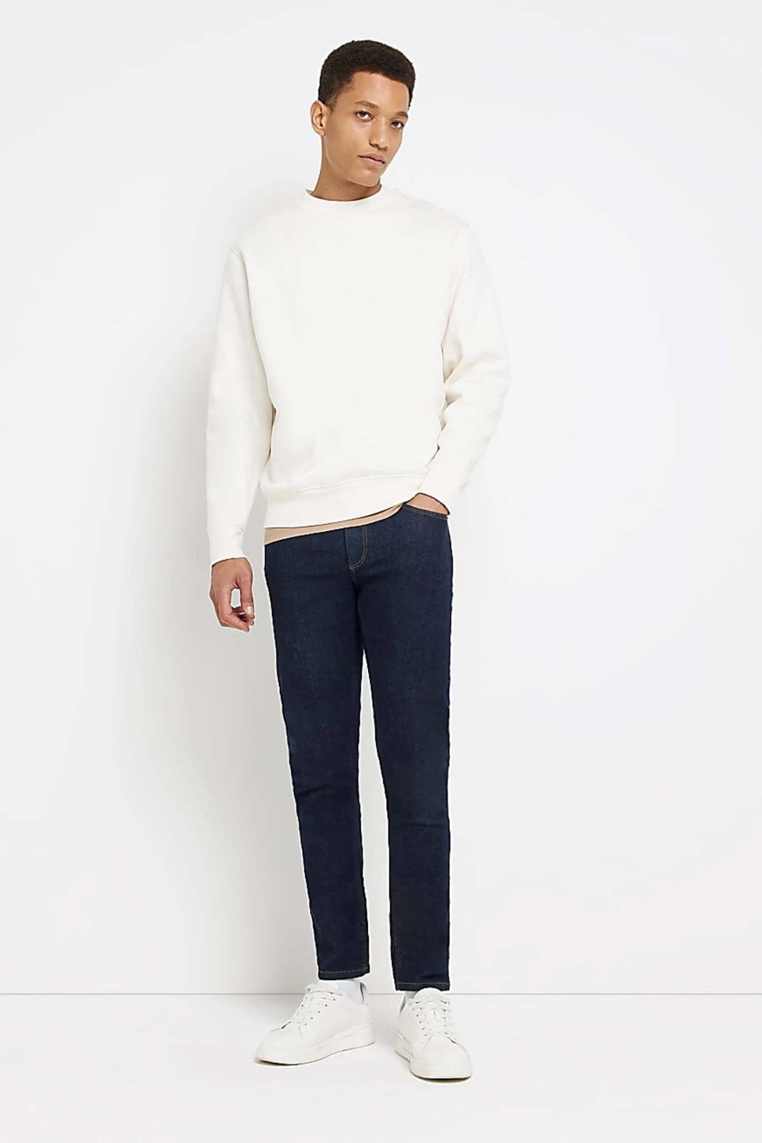 River Island Dark Blue Skinny Jeans 6 River Island Dark Blue Skinny Jeans - Image 4