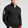 U.S. Polo Assn. Mens Basic Zip Funnel Sweatshirt -Fashion Men Shop C62094s