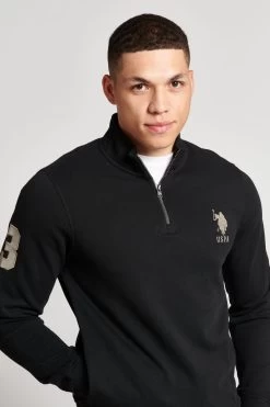 U.S. Polo Assn. Mens Basic Zip Funnel Sweatshirt -Fashion Men Shop C62094s3