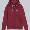Animal Mens Purple Organic Zip Hoodie
