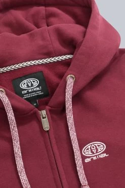 Animal Mens Purple Organic Zip Hoodie -Fashion Men Shop C63569s4