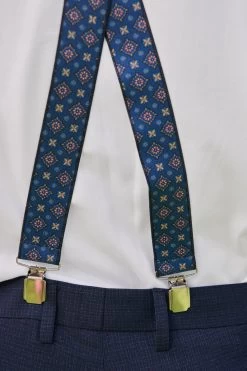 Next Blue Patterned Braces -Fashion Men Shop C66434s6