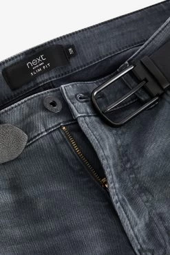 Next Belted Slim Fit Jeans -Fashion Men Shop C69 448s9