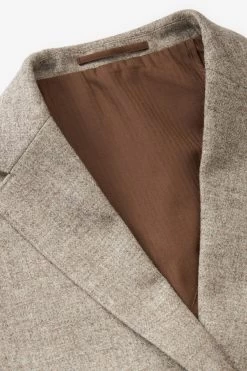 Next Natural Slim Fit Italian Wool Blend Undyed Suit: Jacket -Fashion Men Shop C70 523s5