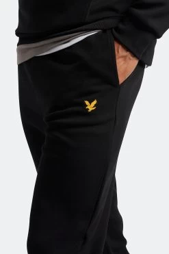 Lyle & Scott Black Fly Fleece Trackies -Fashion Men Shop C70872s3