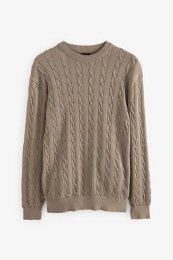 Next Knitted Cable Crew Jumper -Fashion Men Shop C74830s5