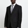 River Island Slim Twill Black Suit: Jacket -Fashion Men Shop C76 456s