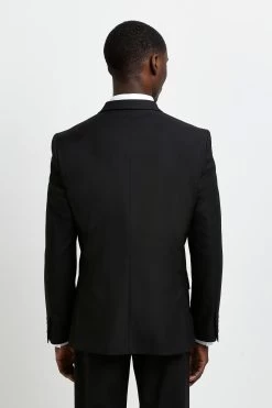 River Island Slim Twill Black Suit: Jacket -Fashion Men Shop C76 456s2