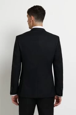 River Island Skinny Twill Black Suit: Jacket -Fashion Men Shop C78 422s2