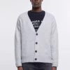 River Island Grey Boxy Knit Cardigan 1 River Island Grey Boxy Knit Cardigan -Fashion Men Shop C78374s