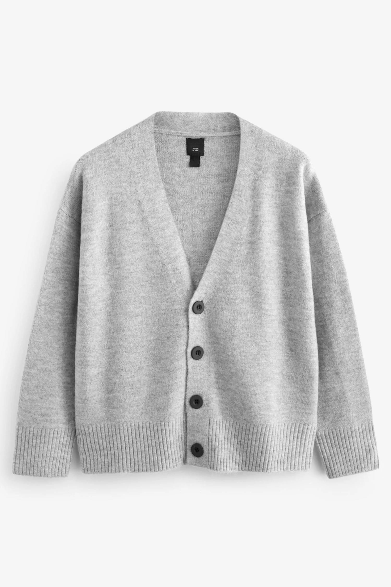 River Island Grey Boxy Knit Cardigan 7 River Island Grey Boxy Knit Cardigan - Image 5