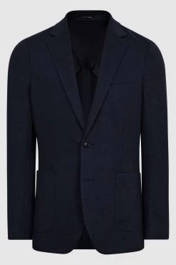 Reiss Sob Single Breasted Jersey Textured Blazer -Fashion Men Shop C82 296s2